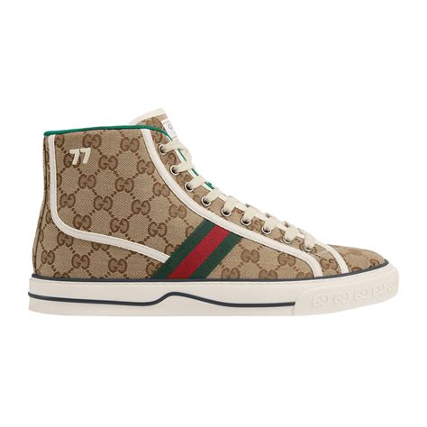 mens gucci high top sneakers|Gucci classic men's sneakers.